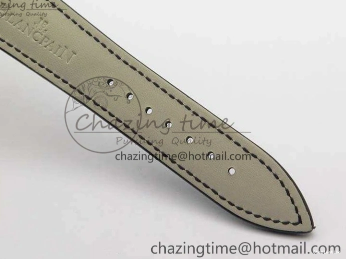 1228 Villeret 6654 RG Complicated Function OMF 1:1 Best Edition White Texture Dial On Leather Strap A Bright 8105